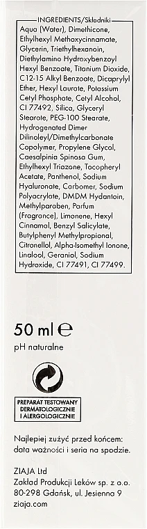 Ziaja BB-Cream Opalony Brzoskwiniowy - Face BB Cream 5 Ziaja BB-Cream Opalony Brzoskwiniowy - Face BB Cream - Image 3