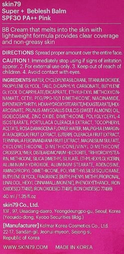 Skin79 Super Plus Beblesh Balm Triple Functions Pink BB Cream - Multifunctional BB Cream 9 Skin79 Super Plus Beblesh Balm Triple Functions Pink BB Cream - Multifunctional BB Cream -Best Cosmetics Store 5vhzvvp1egqy