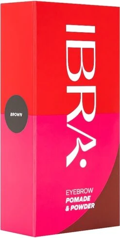 Ibra Eyebrow Pomade & Powder Cream Waterproof - 2-in-1 Waterproof Eyebrow Pomade & Powder Cream