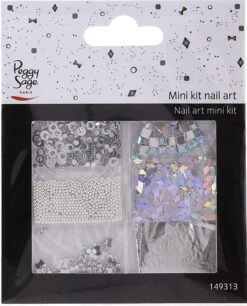 Nail Art Set, 149313 - Peggy Sage Mini Kit Nail Art Argent