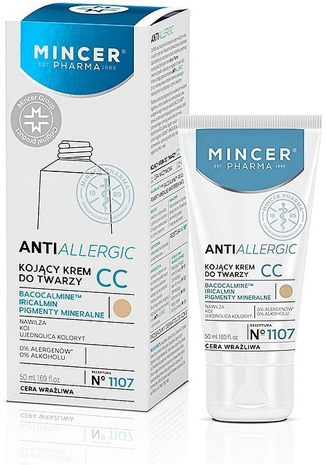Mincer Pharma Anti Allergic 1107 Face CC Cream - Soothing Facial CC Cream 1107