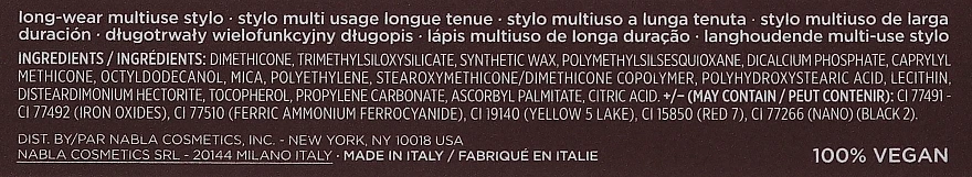 Nabla Cupid’s Arrow Longwear Stylo - Eye Pencil 6 Nabla Cupid’s Arrow Longwear Stylo - Eye Pencil - Image 4