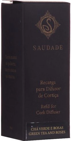"Green Tea And Roses" Home Aromatic Oil - Essencias De Portugal Saudade Refill For Cork Diffuser Green Tea And Roses (refill)