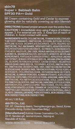 Skin79 Super Plus Beblesh Balm VIP Gold - Multifunctional Facial BB Cream 8 Skin79 Super Plus Beblesh Balm VIP Gold - Multifunctional Facial BB Cream -Best Cosmetics Store r7g0re0ohay2