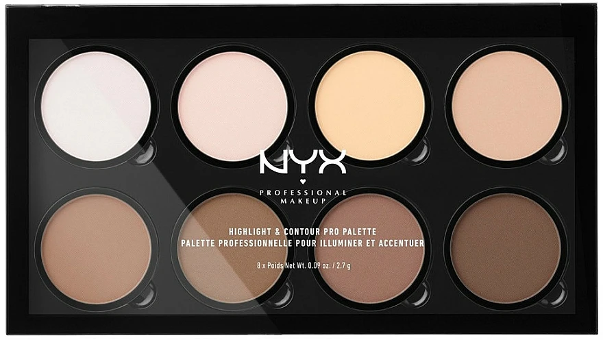 NYX Professional Makeup Highlight & Contour Pro Palette - Contour Palette 3 NYX Professional Makeup Highlight & Contour Pro Palette - Contour Palette
