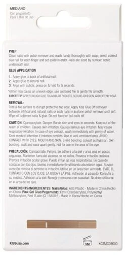 False Nails Set With Glue - Kiss Classy M Medium Nails -Best Cosmetics Store tajgxr0dav1s