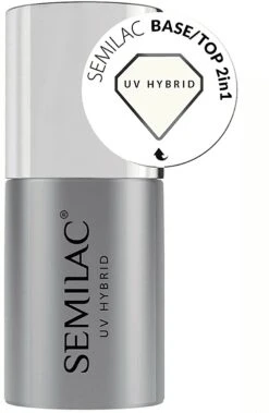 Gel Polish Base-Top Coat 2 In 1 - Semilac Base/Top 2in1