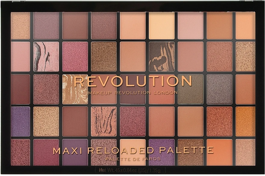 Makeup Revolution Maxi Reloaded Palette - Eyeshadow Palette, 45 Shades 3 Makeup Revolution Maxi Reloaded Palette - Eyeshadow Palette, 45 Shades